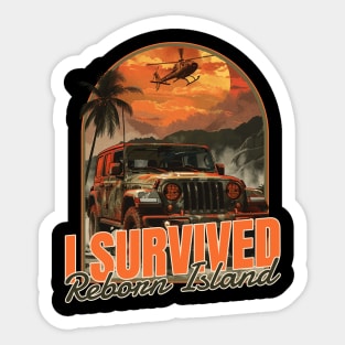 I survived reborn island Sticker